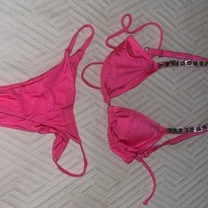 Cute bling pink swimsuit